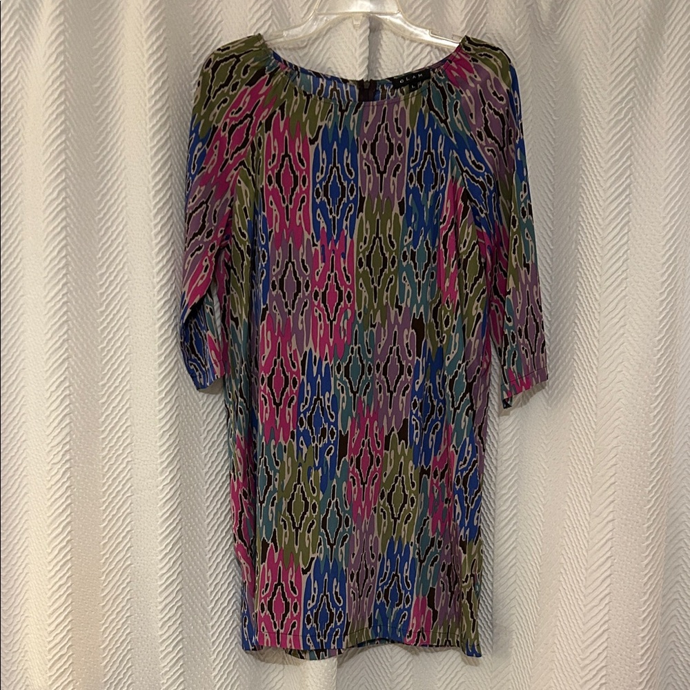 Glam Multicolor Abstract Dress